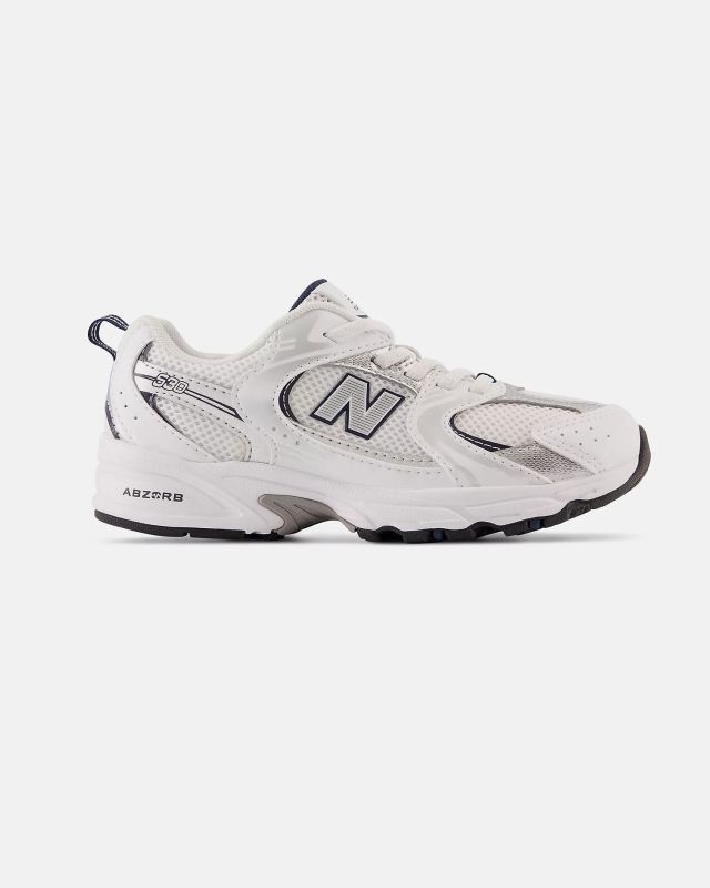NEW BALANCE - SNEAKERS KIDS BIANCA EGRIGIA E NERA LIFESTYLE SYN/TEX PS - PZ530SB1