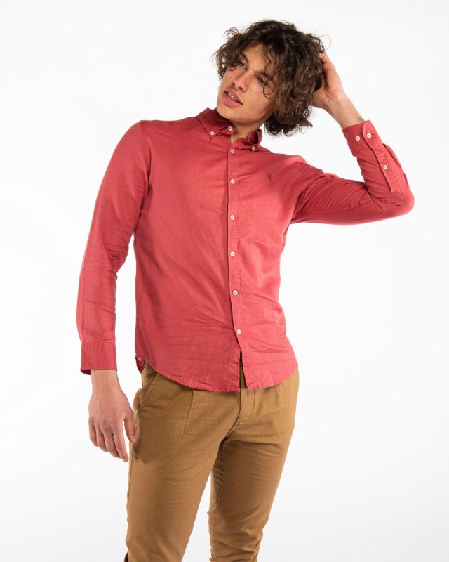 CAMICIA MANICA LUNGA BOTTON DOWN LINO