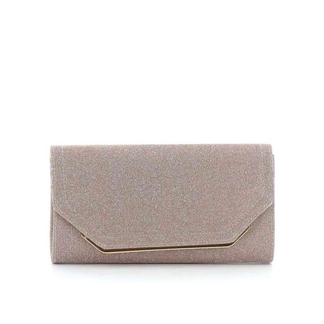 DIVAS- Pochette lurex con bordo metallico a chiusura